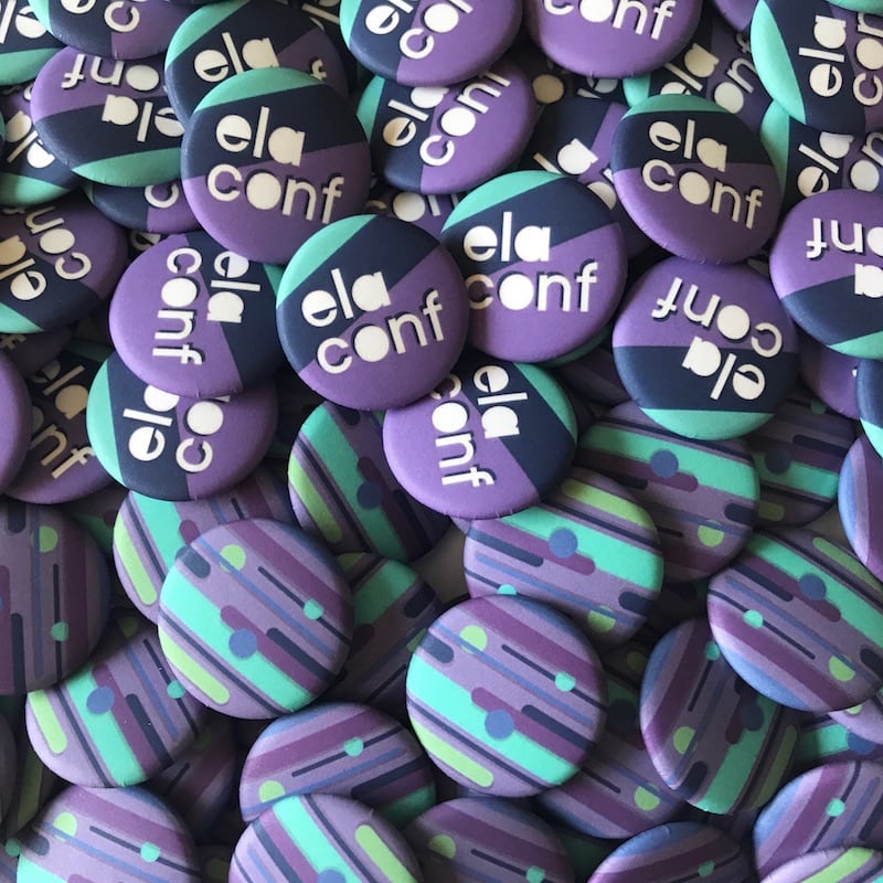 Photo of Ela Conf buttons